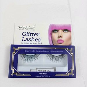 🔥4/$20 Select Lash Glitter Lashes NEW Black/Silver-1 Set -1 Eyelash Glue